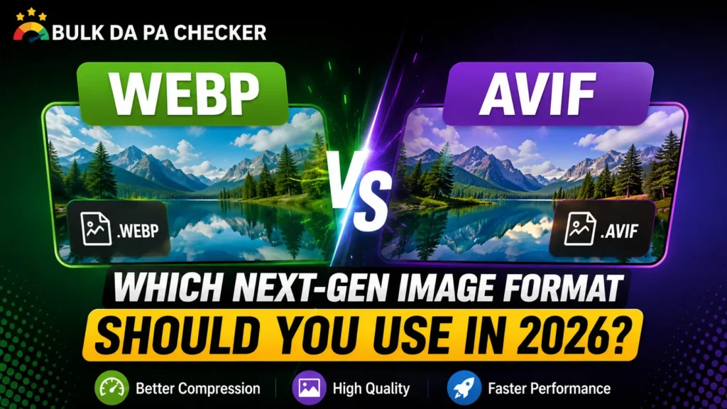 WebP vs AVIF: Which Next-Gen Image Format Should You Use in 2026?