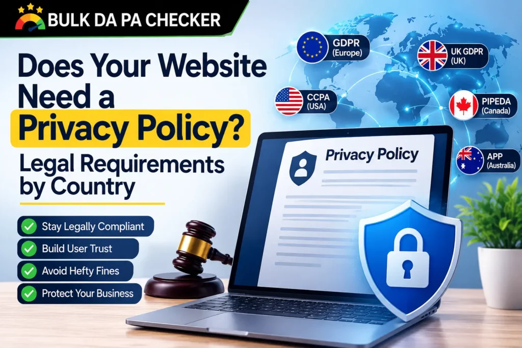 Does Your Website Need a Privacy Policy Legal Requirements by Country