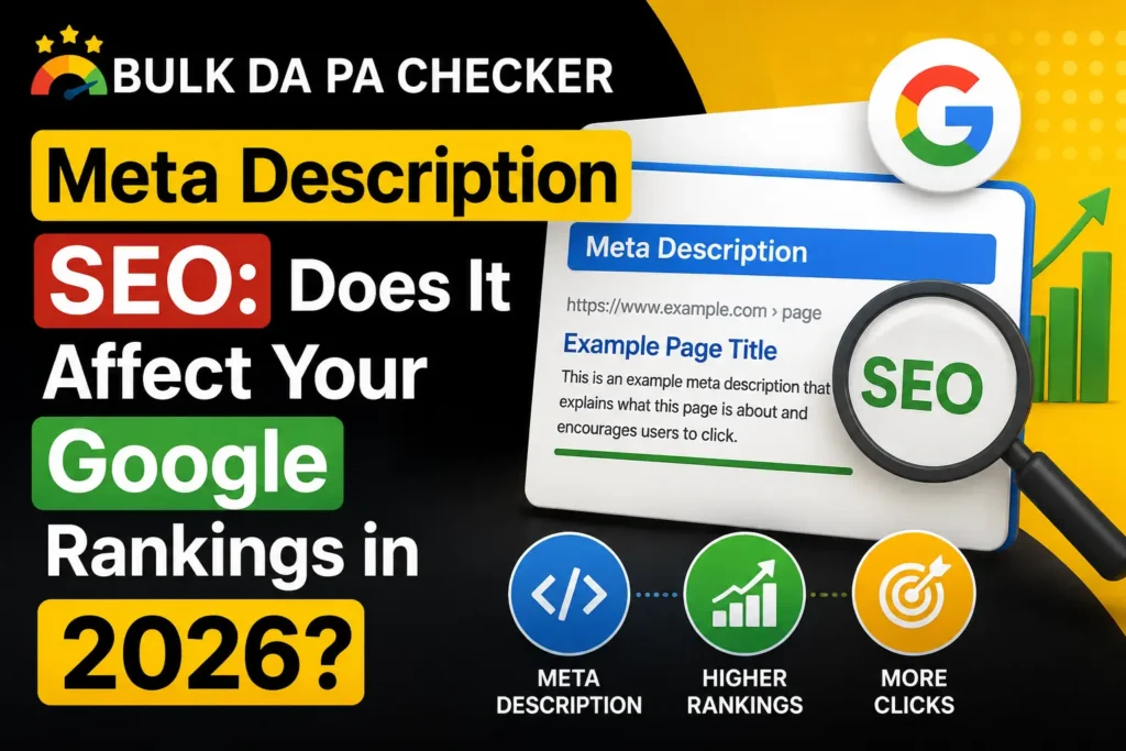Meta Description SEO Does It Affect Your Google Rankings in 2026
