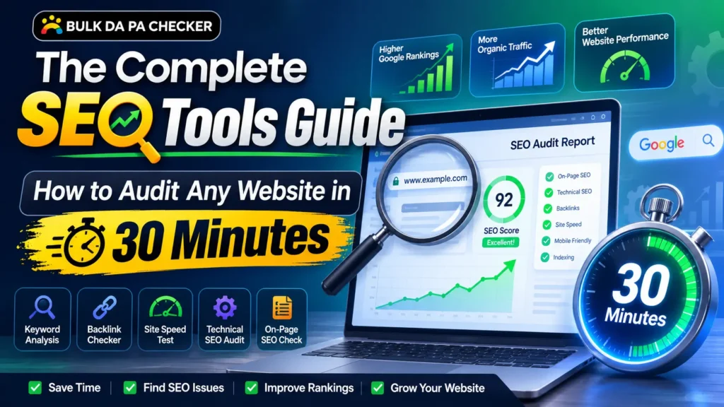 The Complete SEO Tools Guide How to Audit Any Website in 30 Minutes