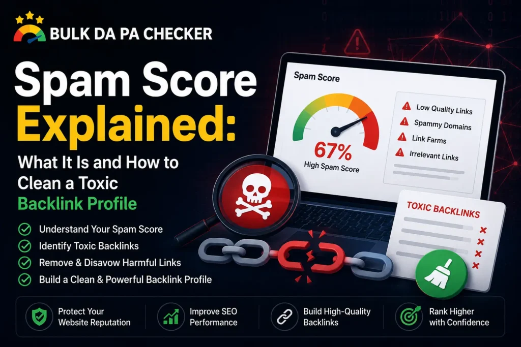 Spam Score Explained What It Is and How to Clean a Toxic Backlink Profile