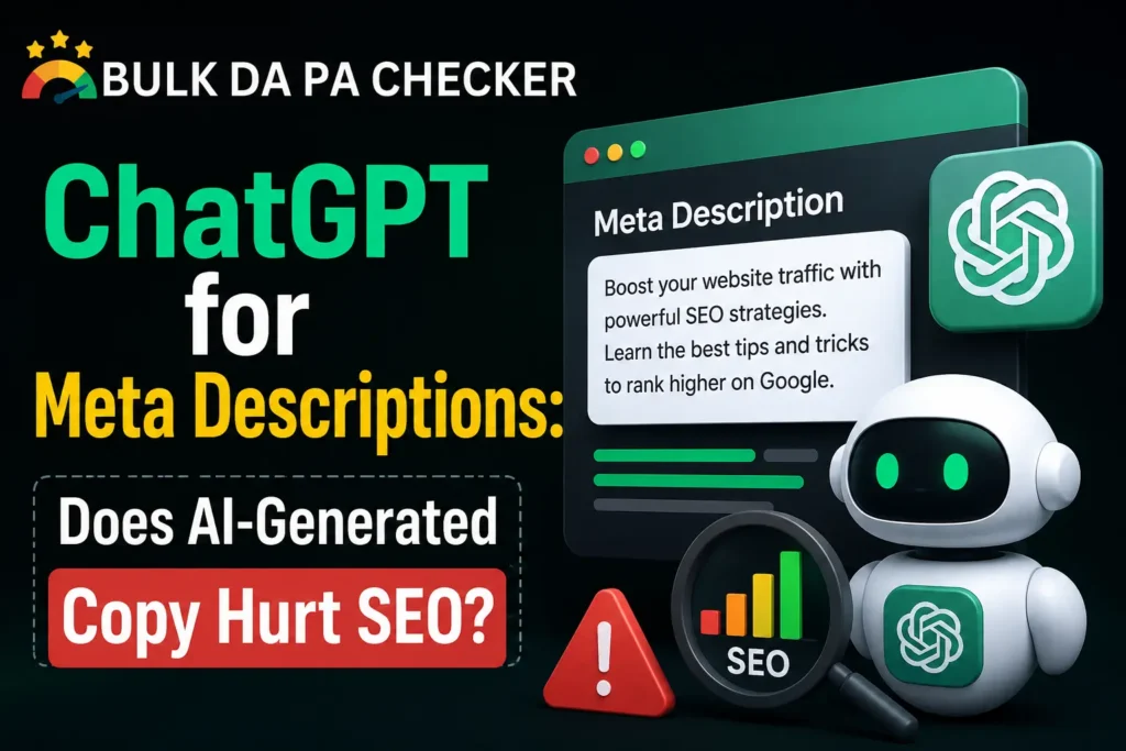 ChatGPT for Meta Descriptions Does AI-Generated Copy Hurt SEO
